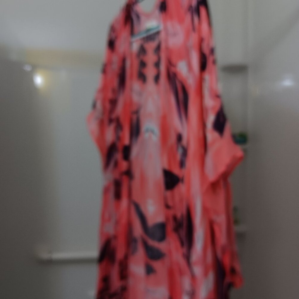 WOVEN HEART ORANGE LEAF WRAP ONE SIZE FITS ALL